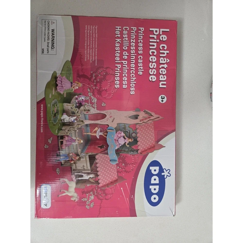 Papo Princess Castle Paper Doll Playset 53 Pieces Fantasy 3+ Ages